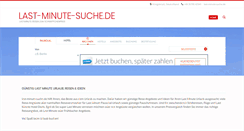 Desktop Screenshot of last-minute-suche.de