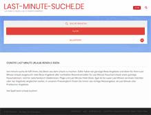 Tablet Screenshot of last-minute-suche.de